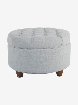 Large Button Tufted Round